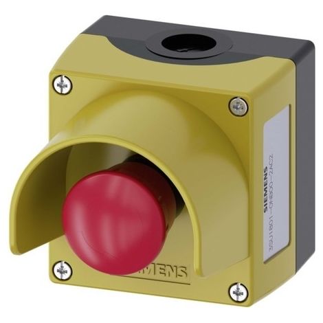 Siemens 3SU18010NB002AC2 Interruptor de parada amarillo