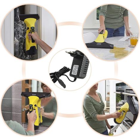 5,5 V Chargeur Compatible avec Les Nettoyeur Lave Vitres Karcher WV1, WV1 Plus, WV2 Plus, WV2, WV5, WV5 Premium 2nd génération, WV51, WV55, WV60, WV70, Câble d'Alimentation de Rechange - Bluedeer (1/2)