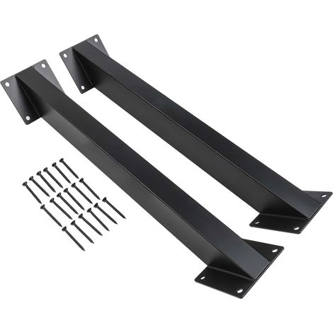 Lot de 2 entretoises d'angle pour cadre de tonnelle - Stabilisation extérieure - Noir - 42,8 cm (1/5)