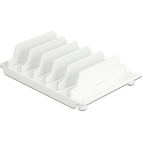 Delock Soporte de dispositivos para 6 tabletas o telÃ©fonos inteligentes blancos