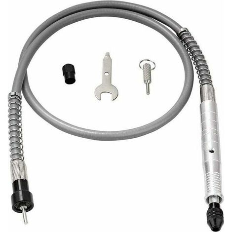 Mandrin de câble d'extension de foret électrique flexible de 3 mm pour outil de meuleuse rotative compatible avec clé (doré) (1/4)