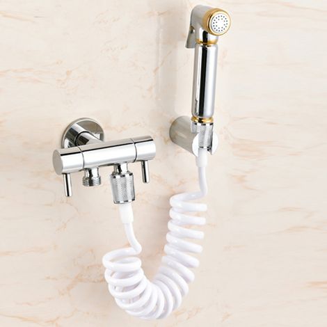 Flexibler ABS-Duschschlauch mit Feder für Wasserleitungen, Toiletten, Bidet-Sprühpistolen, Badezimmer (1/5)
