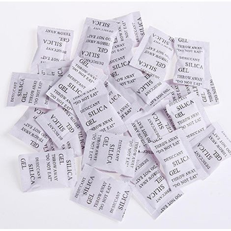 Sachet déshydratant, 200 sachets de gel de silice de 1 g, absorbeur d'humidité, déshumidificateur, anti-moisissures, Ruikalucky (1/4)