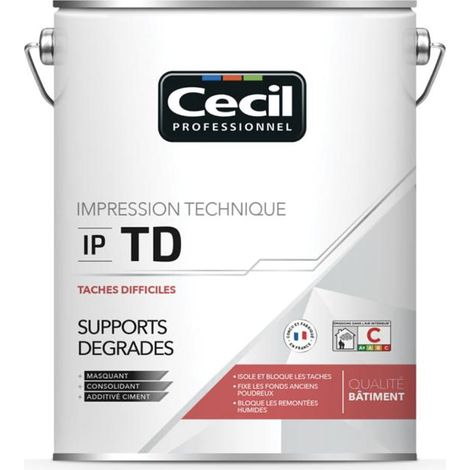 Peinture d'impression CÉCIL IP TD Blanc 2,5 L