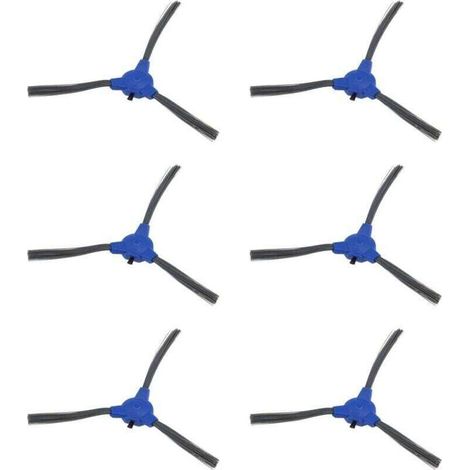 Pack de de 6 brosses latérales de rechange compatibles , XU,avec les aspirateurs Eufy RoboVac 11S MAX 15C MAX 30C MAX G30 - KZQ (1/4)