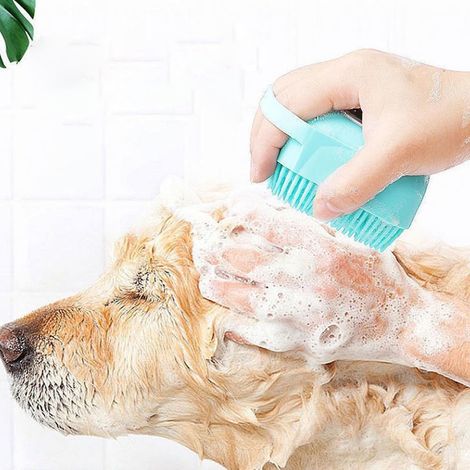 wxsp – Tierbürste – Weiche Silikonborsten – mit Seifen- und Shampoospender – AquaForge (1/5)