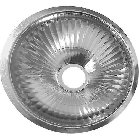 Cache-luminaire encastré rond en métal pour cuisine, avec réflecteur de plafond.