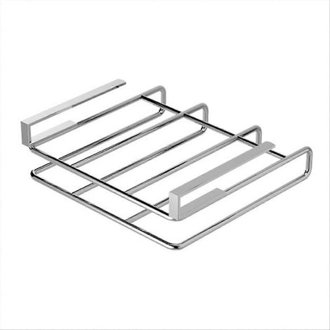 Unterbau-Schneidebretthalter, poliertes Edelstahl-Brettgestell, Wand-Aufbewahrungsorganizer, Küchenarmatur, Modell A (1/5)