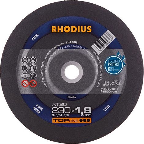 Rhodius 206266 Disco di taglio dritto 230 mm 1 pz. Acciaio (1/2)