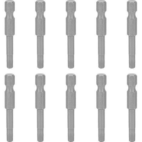 10 Stück S1/4 Sechskant-Schraubendreherbits, gehärtet, elektrisch-magnetisch, Ersatz