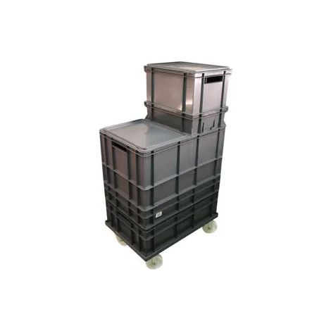 Scatola di stoccaggio viso handling box 70 litri impilabile robusta
