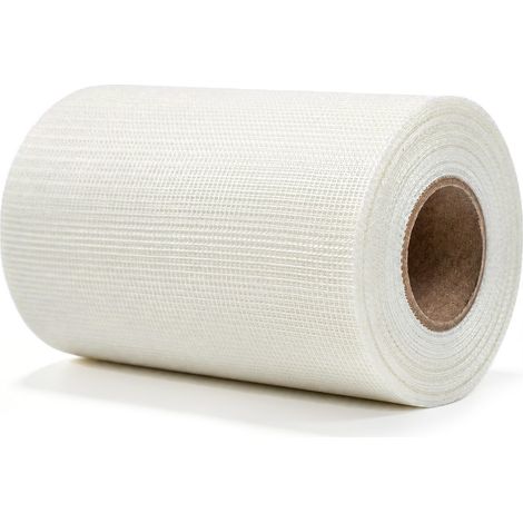 Ruban à Joint en Fibre de Verre 20cm x 30m Blanc  200g Tissu en Fibre Robuste Auto-Adhésif, Industrielle Extra Durable pour la Réparation des Fissures et Joints Muraux (1/5)