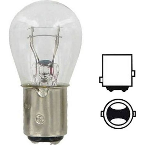 Paquete de 10 bombillas P21/5W de 12V – Base Bay15d bifilamento – 21/5 vatios para luces de remolques y vehículos (1/2)