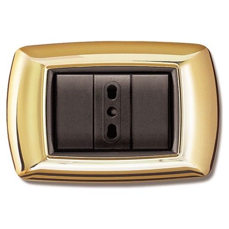 Placca Mylife 3 Moduli Oro (Elettrocanali Cod. Ecl2983Or)