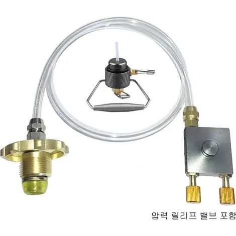 Adaptateur pour bouteille d'extincteur de réchaud de camping, adaptateur de recharge de propane, réservoir de gaz liquéfié M24x1,5, équipement de camping, réchauds de cuisine portables (1/5)
