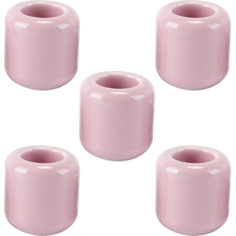 Lot 5 mini bougeoirs céramique rose carillon rituels Wicca autel portable