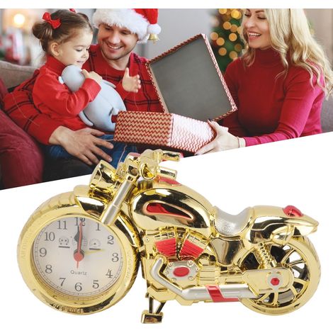 Motorradförmiger Tischwecker, kreatives Retro-Design, Geschenk für Kinder, PF168C, Gold und zwei weitere Farben. (1/5)