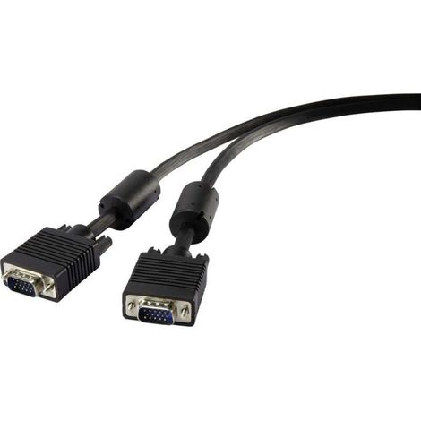 Câble de raccordement 1,00 m noir pour appareil RF – Compatible avec systèmes sans fil 433 MHz, câble coaxial haute qualité avec connecteurs mâles SMA