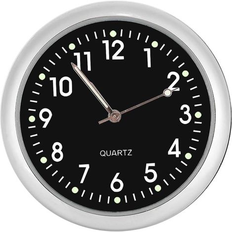 Horloge de Voiture, Mini Horloge à Quartz de Voiture avec décoration de lumière Lumineuse Horloges à pointeur numérique avec veilleuse pour décoration Automatique (1/5)