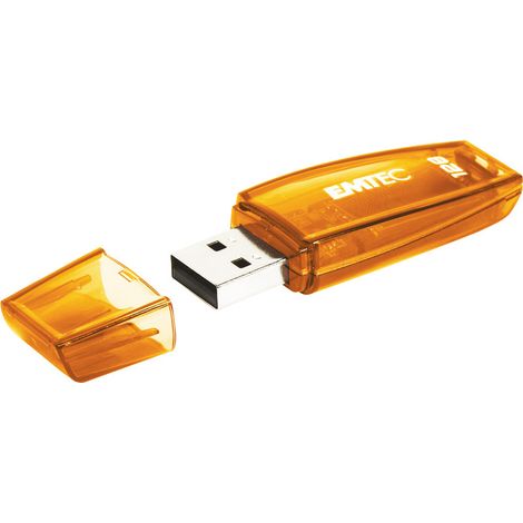 Clé USB 2.0 Emtec 128 Go Orange (1/2)