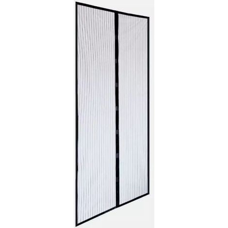 TENDA ZANZARIERA MAGNETICA Nera Riducibile 140x240CM PER PORTA BALCONE