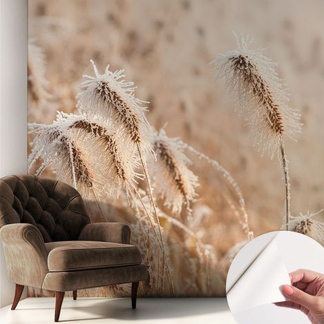 Selbstklebend Tapete modern - Wanddeko für Küche - Klebefolie Wand - luxus Look Winterlandschaft 250x250 cm (1/5)