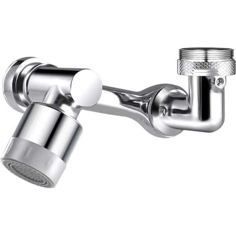 Aérateur de robinet pivotant, robinet de filtre anti-éclaboussures universel rotatif à 1080 °, eau concentrée à 2 vitesses et e A96-Ywey (1/4)