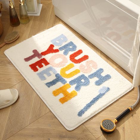 Saugfähige Badematte, Toilettenmatte, Fußmatte, Eingangsmatte, Schlafzimmer-Fußmatte, rutschfeste Badematte