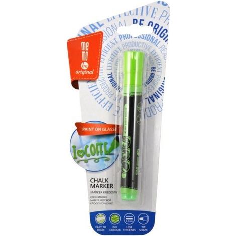 Pennarello a gesso verde neon MemoBe
