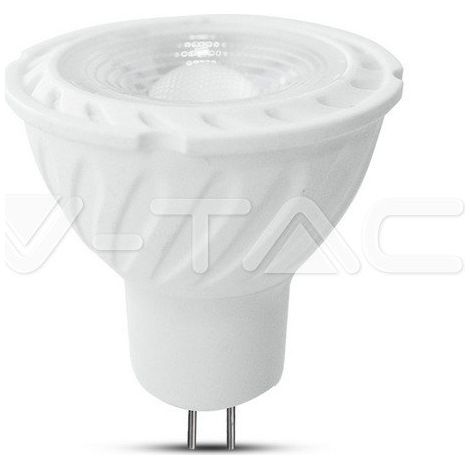 LED FARETTO SAMSUNG CHIP - GU5.3 6.5W MR16 RIPPLE PLASTIC LENS COVER 110  4000K                          - Luce NATURALE (1/5)