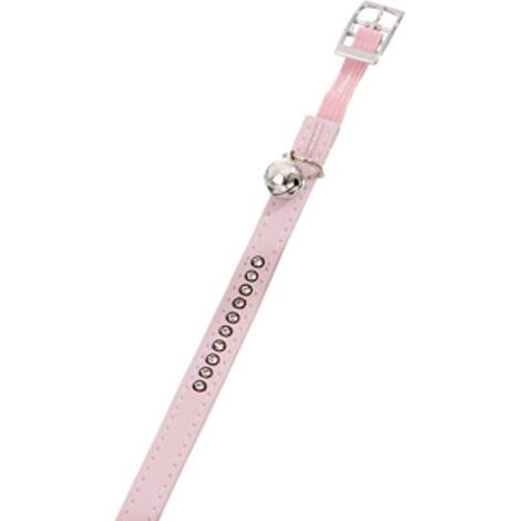 K&F MONTE CARLO COLLAR PIEL ARTIFICIAL GATO , 11MM , 30CM ROSA (1/3)