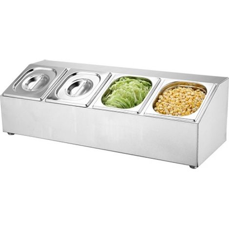 Distributeur de condiments 4xGN1/6 - Emga