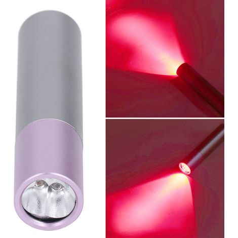 Nahinfrarot-Lichttherapielampe (630, 660, 850 nm), violettes Gehäuse, rote LED (1/5)