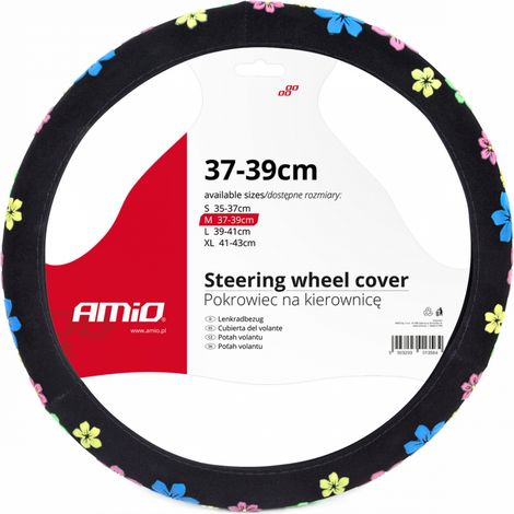 Funda para volante de coche M 37-39cm SWC-13-M amio-01376 (1/2)