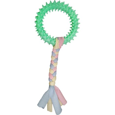 Jouets à mâcher ronds pour animaux de compagnie, offrant une bonne élasticité et une grande interactivité (1/5)