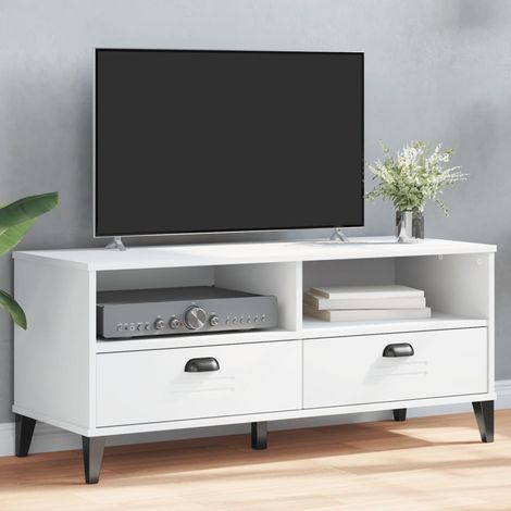 Mueble para TV VIKEN madera de ingeniería blanco vidaXL (1/5)
