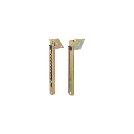 Paire de charnières de bureau réglables, style pêcheur, traction unidirectionnelle, tige de levage, support de charnière réglable à 10 positions, longueur 250 mm- Crezuo (1/4)