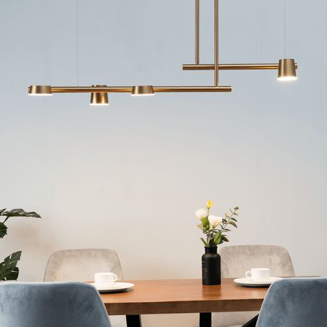 Große moderne goldene Hängeleuchte - Pedri (1/5)