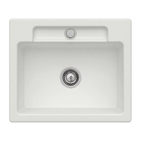 Evier 1 bac VILLEROY ET BOCH Siluet 60 S Steam CeramicPlus