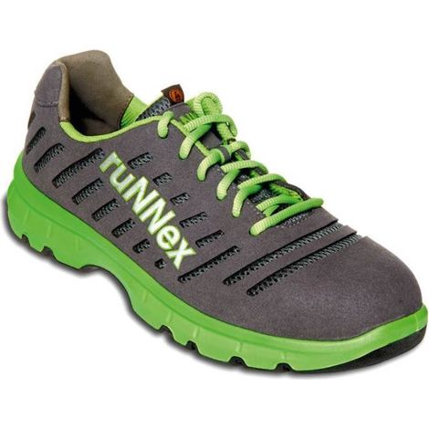 RUNNEX® S1P ESD-Sicherheitshalbschuhe FlexStar grau/ grün 5170 Gr.51 (1/2)