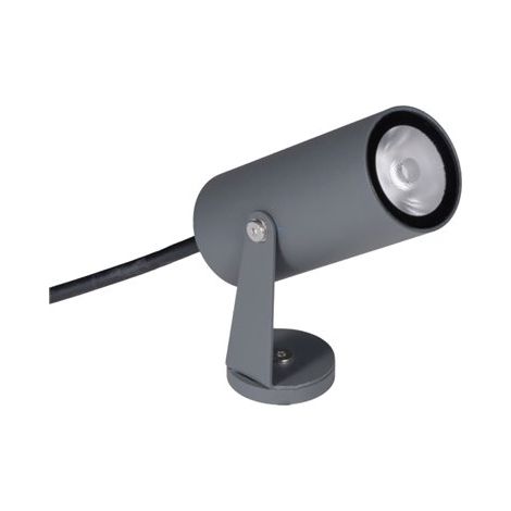 Mantra Foco de suelo LOGAN LED IP65 6W 3000K 525lm gris oscuro o negro Ø40x95 mm (1/5)