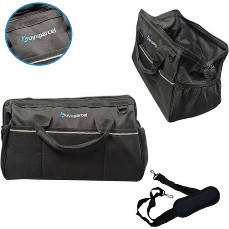BAP 16"" Open Mouth Heavy Duty Tool Bag Holdall + Shoulder Strap + Hi Viz Line (1/5)