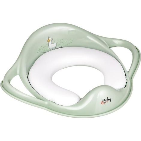 Funda de asiento de inodoro suave verde minimalista Lama