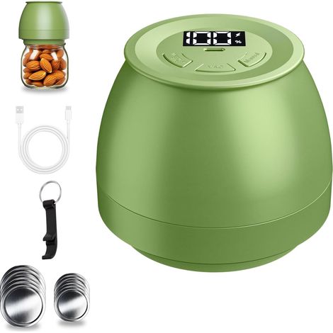 Machine de mise sous vide pour bocaux à ouverture standard et large, kit de machine de mise sous vide automatique pour la conservation et la fermentation des aliments, couvercles pour bocaux Mason (1/5)