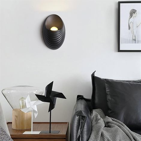 Applique Exterieur 11X7X5 Shell 5W 3000K Noir Acrylique (1/4)