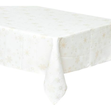Tovaglia flock 140x360cm oro - Feeric lights & christmas