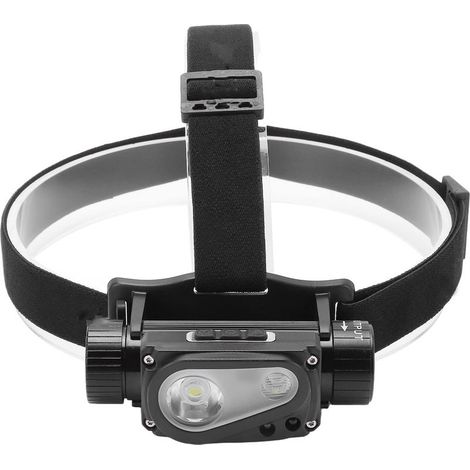 Lampe frontale LED – phare induction extérieur – 2 modèles + câble USB – angle réglable – camping / randonnée / extérieur / chasse (1/5)