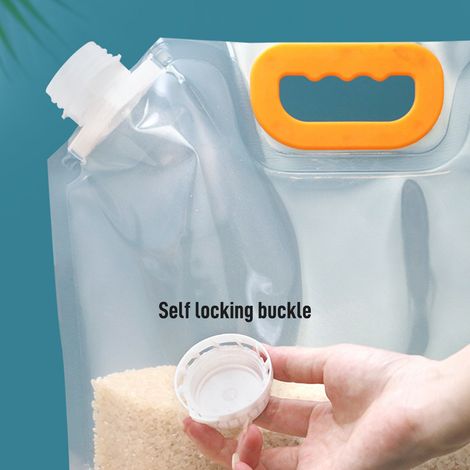 1,5-Liter-Transparenter Aufbewahrungsbeutel für Müsli, feuchtigkeitsbeständig, versiegelt, verdickt, tragbar, mit Saugnapf (1/5)
