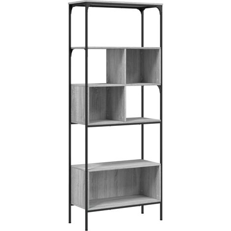 Maison Exclusive - Libreria 5Ripiani Grigio Sonoma 76x33x188,5cm Legno Multistrato