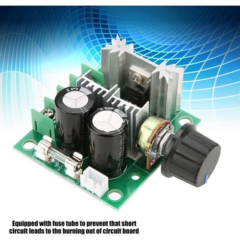 Variateur de vitesse PWM 12V-40V 10A pour moteur CC, module de régulation continue avec interrupteur (1/5)